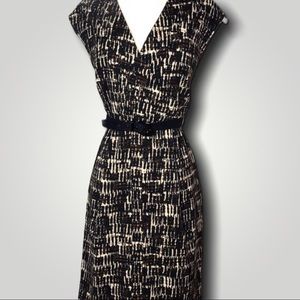 Black and Tan Sheath Dress by Soho Apparel 10